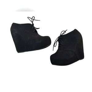 Glaze Bootie Wedges